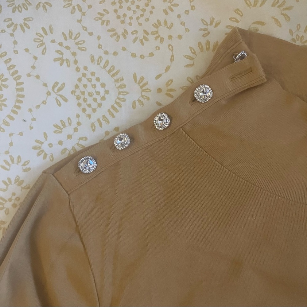 Crew rhinestone turtleneck